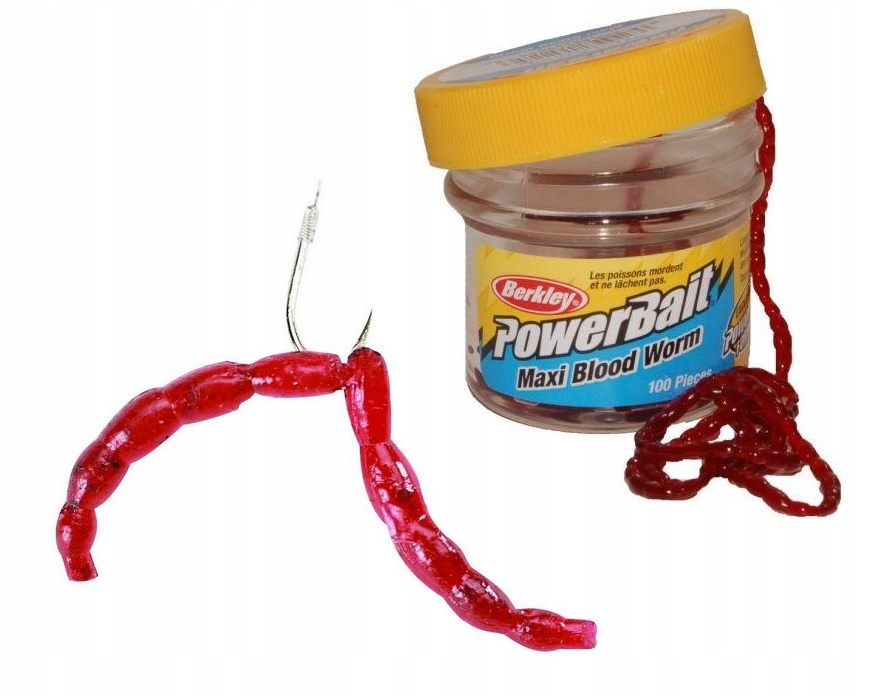 Berkley PowerBait Maxi Blood Worms - EDIBLE LURES